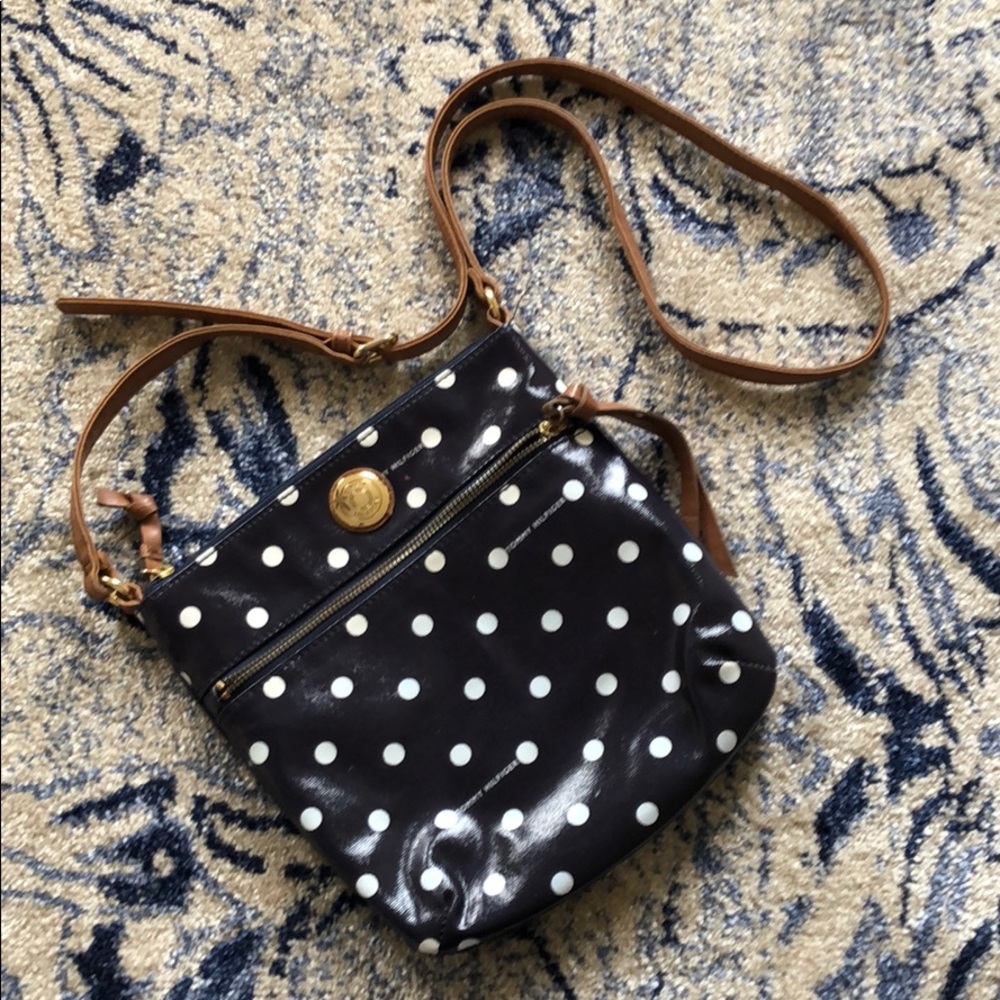 Navyblue & white polkadot Tommy Hilfiger crossbody